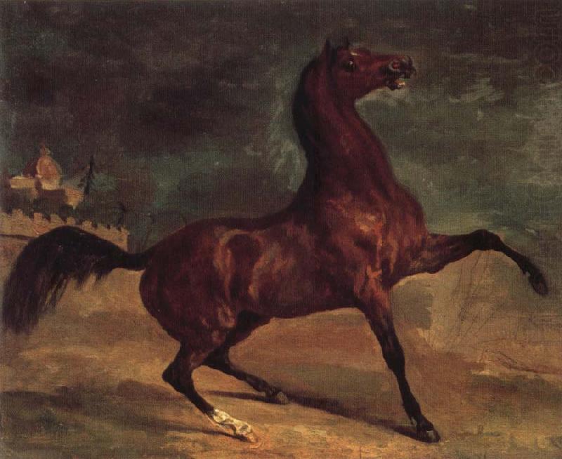 Alfred Dehodencq Horse in a landscape china oil painting image